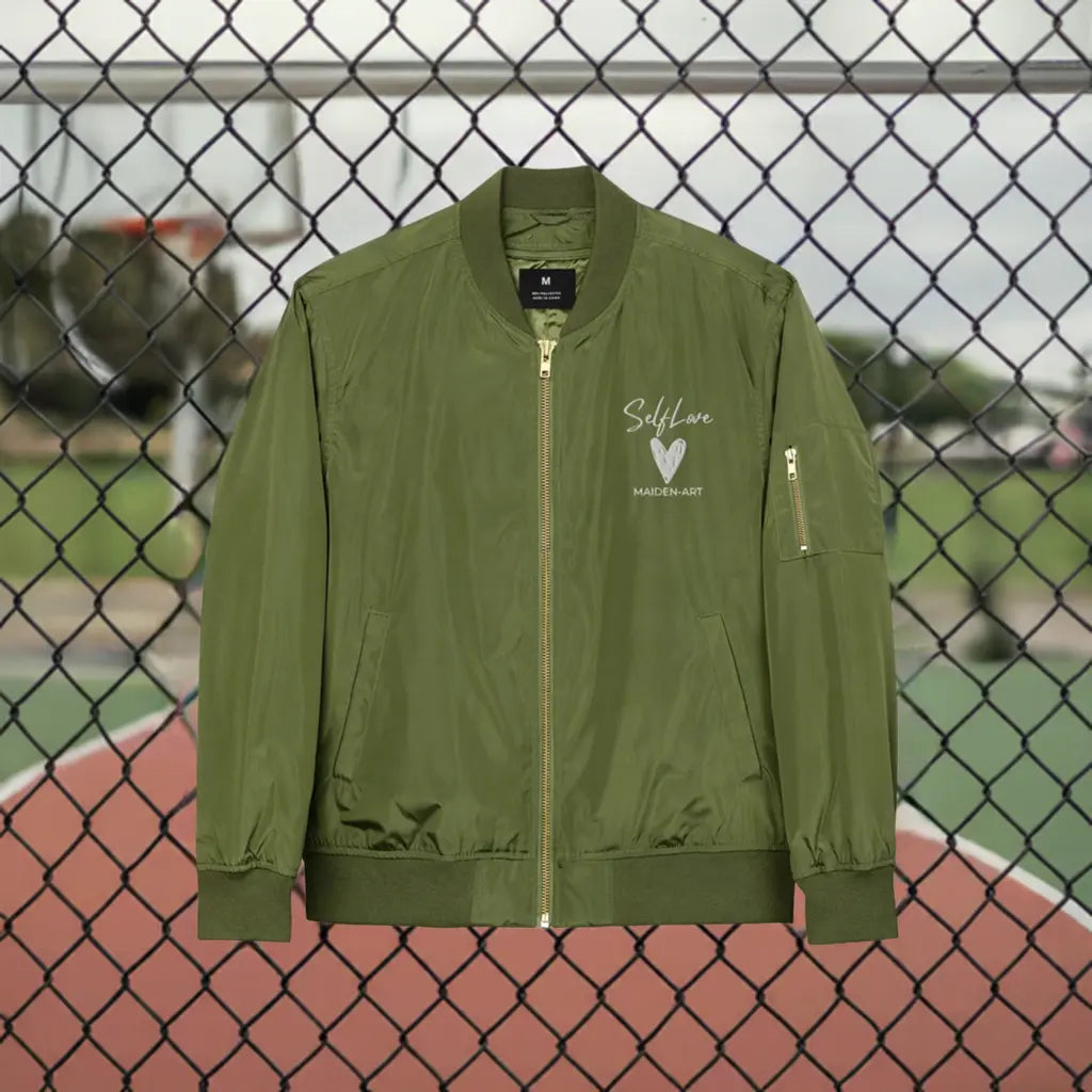 Premium Bomber Jacket Self Love Premium Recycled Bomber Jacket