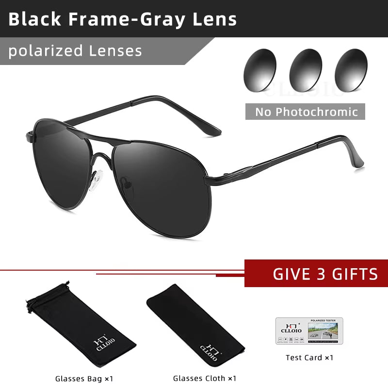 2022 New Photochromic Sunglasses Polarized Men Pilot Vintage Sun Glasses Women Driving Eyewear Goggles UV400 Gafas De Sol