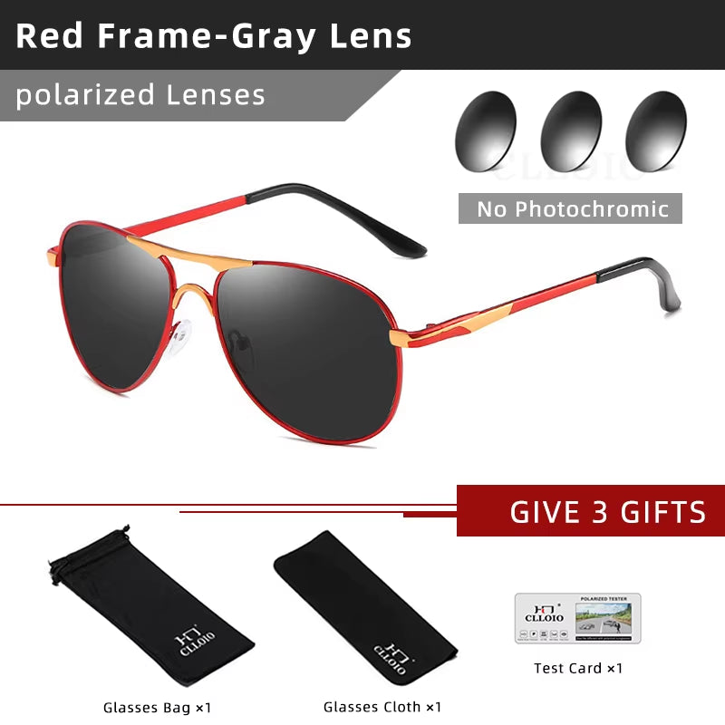 2022 New Photochromic Sunglasses Polarized Men Pilot Vintage Sun Glasses Women Driving Eyewear Goggles UV400 Gafas De Sol