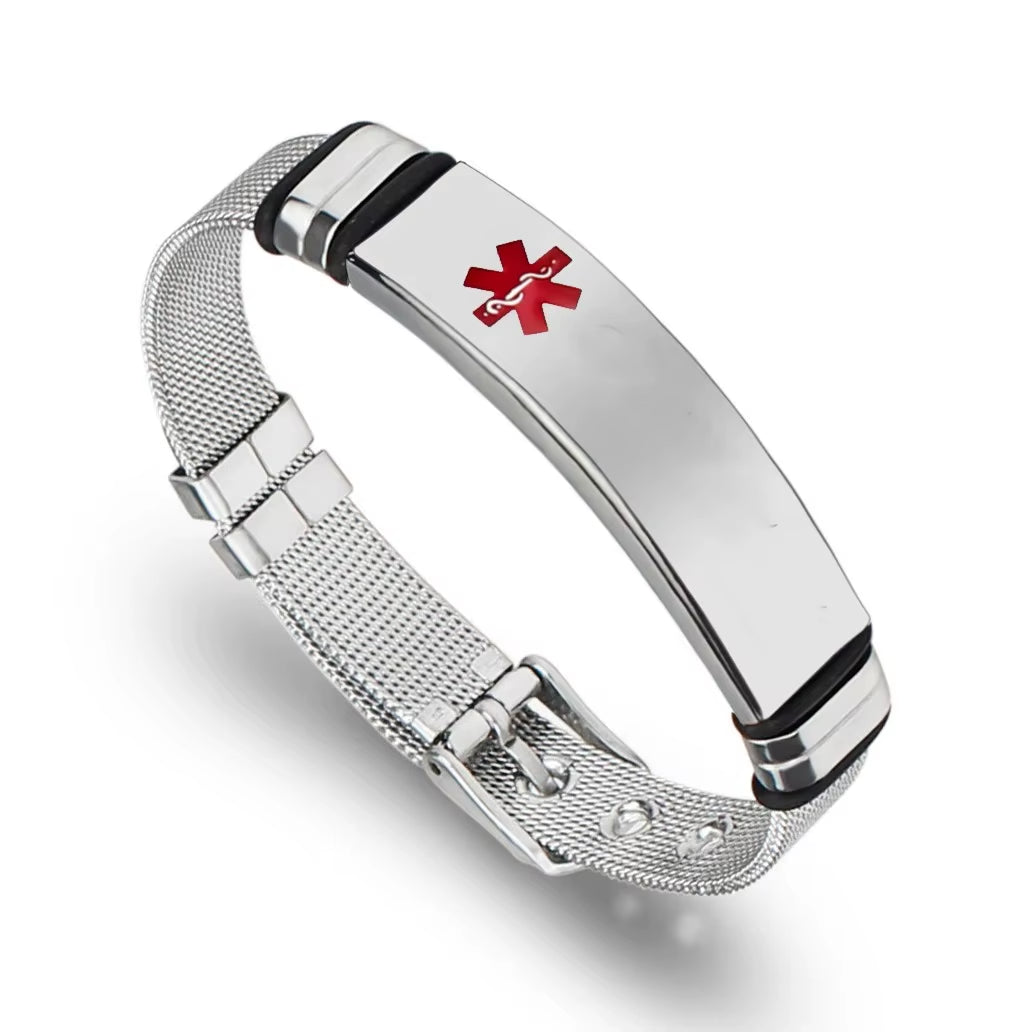 Punk Custom Name Engrave Logo Id Bracelets for Women Trendy Stainless Steal Bracelet Men Friendship Bracelets Jewelry