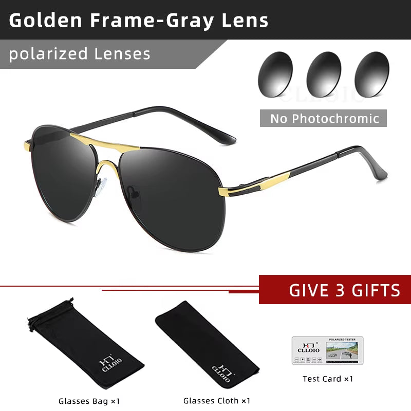 2022 New Photochromic Sunglasses Polarized Men Pilot Vintage Sun Glasses Women Driving Eyewear Goggles UV400 Gafas De Sol