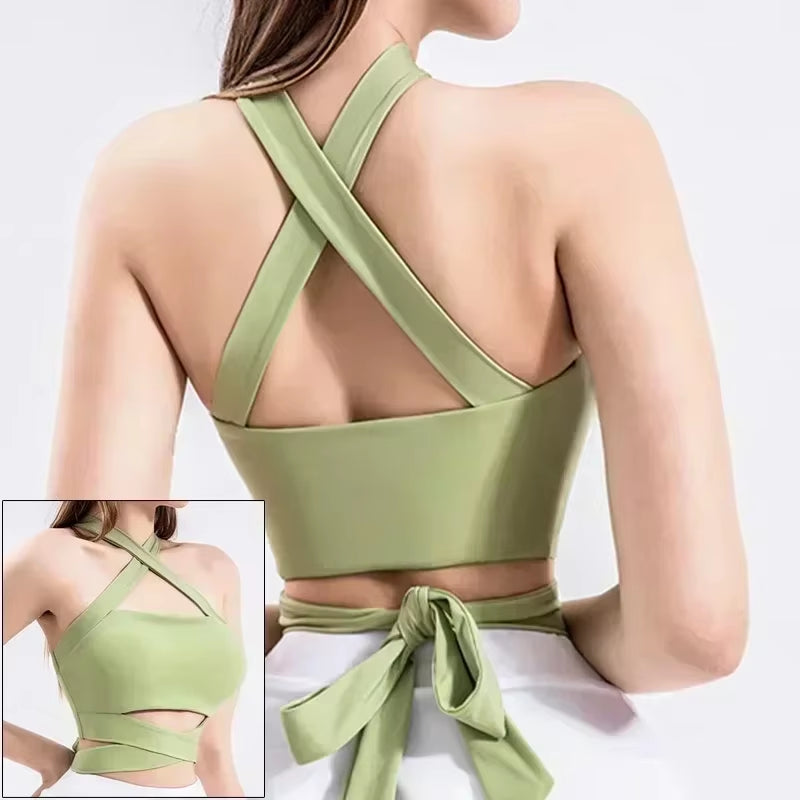 Elevate Your Workout with Our Stylish Front Zipper Sports Bra for Women - Push Up Yoga Crop Top in Vibrant Colors