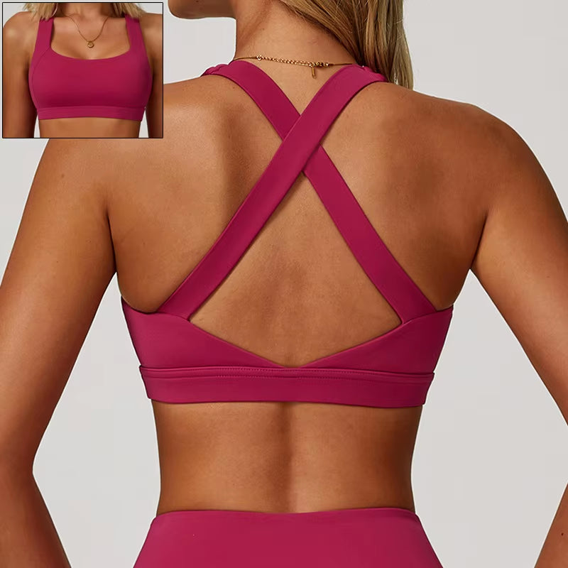 Elevate Your Workout with Our Stylish Front Zipper Sports Bra for Women - Push Up Yoga Crop Top in Vibrant Colors