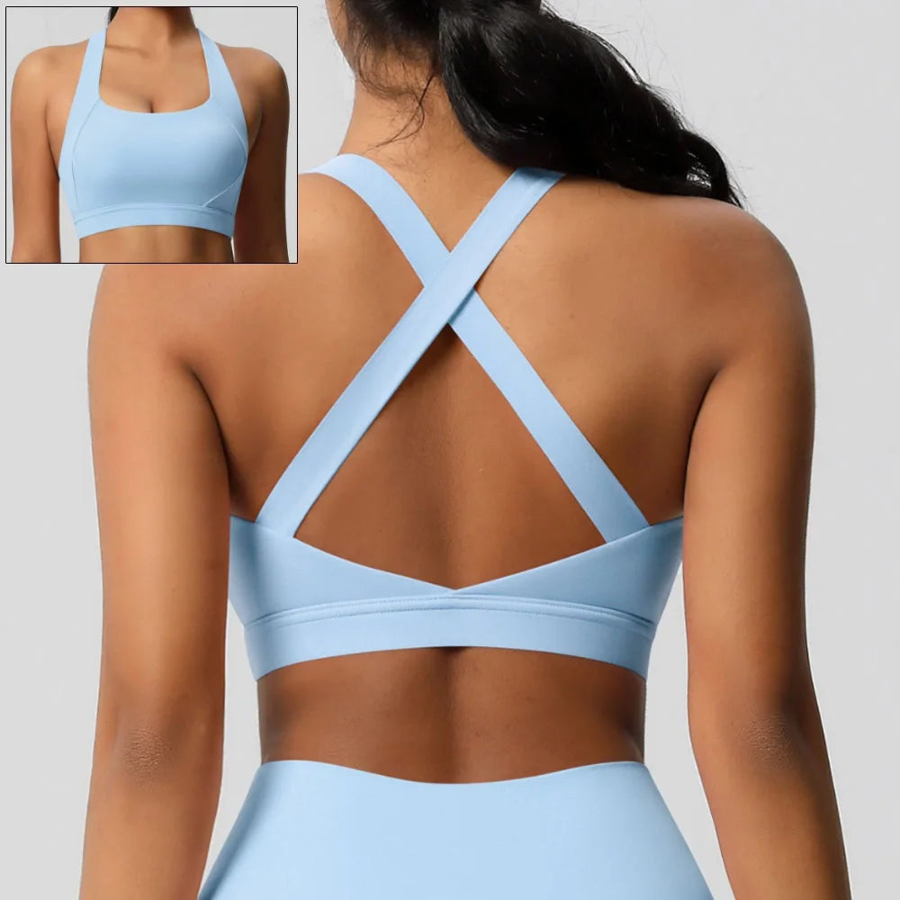 Elevate Your Workout with Our Stylish Front Zipper Sports Bra for Women - Push Up Yoga Crop Top in Vibrant Colors