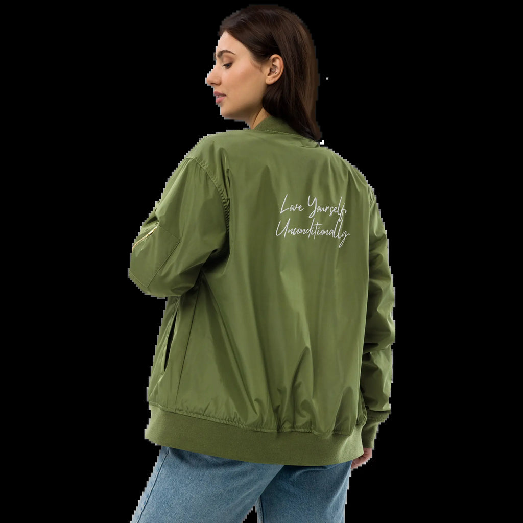 Premium Bomber Jacket Self Love Premium Recycled Bomber Jacket