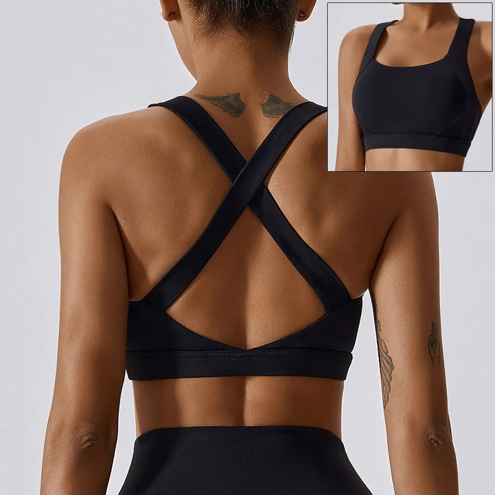 Elevate Your Workout with Our Stylish Front Zipper Sports Bra for Women - Push Up Yoga Crop Top in Vibrant Colors