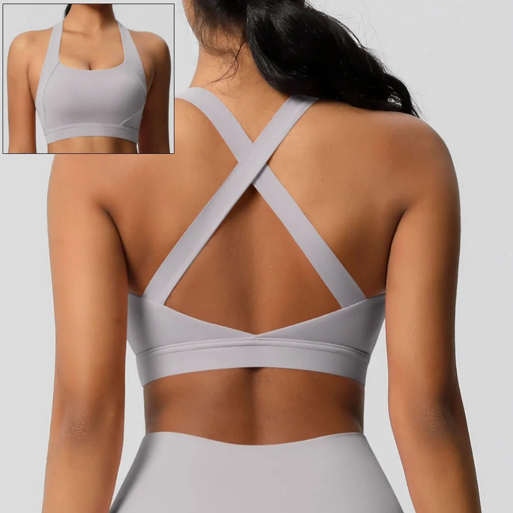 Elevate Your Workout with Our Stylish Front Zipper Sports Bra for Women - Push Up Yoga Crop Top in Vibrant Colors