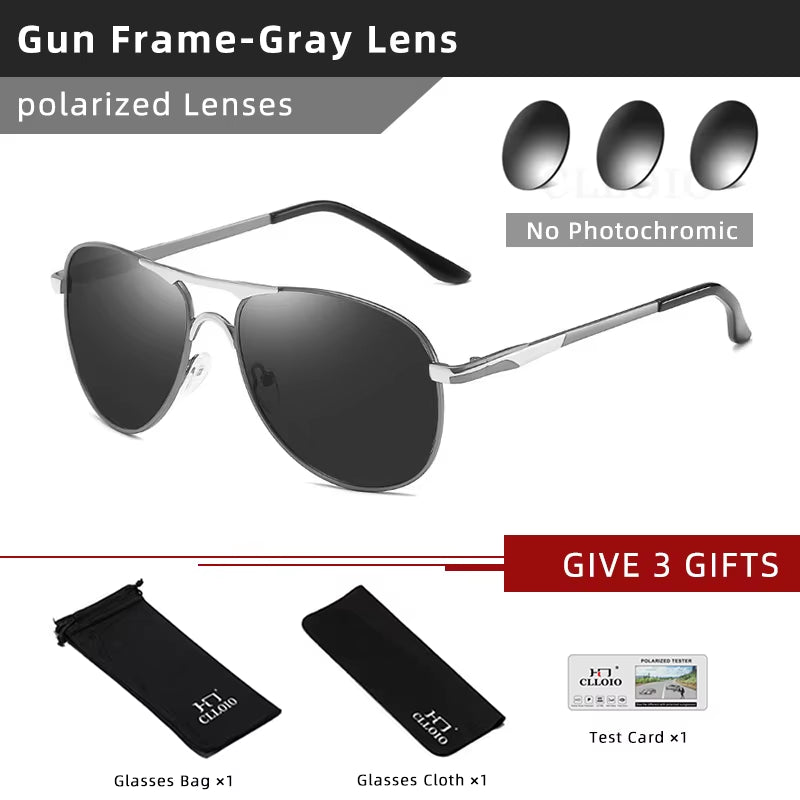 2022 New Photochromic Sunglasses Polarized Men Pilot Vintage Sun Glasses Women Driving Eyewear Goggles UV400 Gafas De Sol